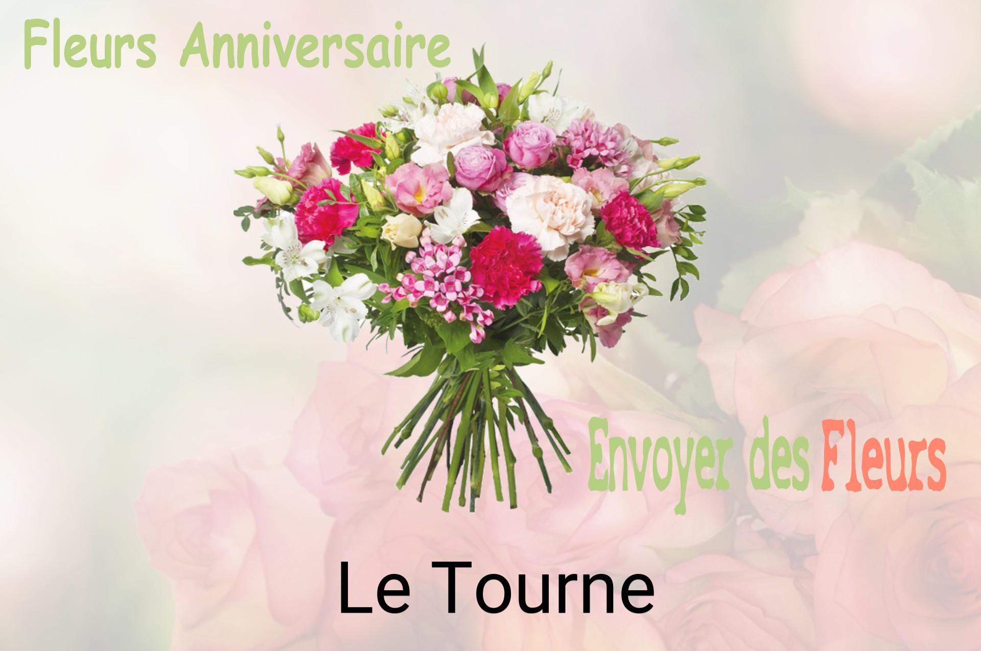 Bouquet de fleurs d’anniversaire livré à Le Tourne