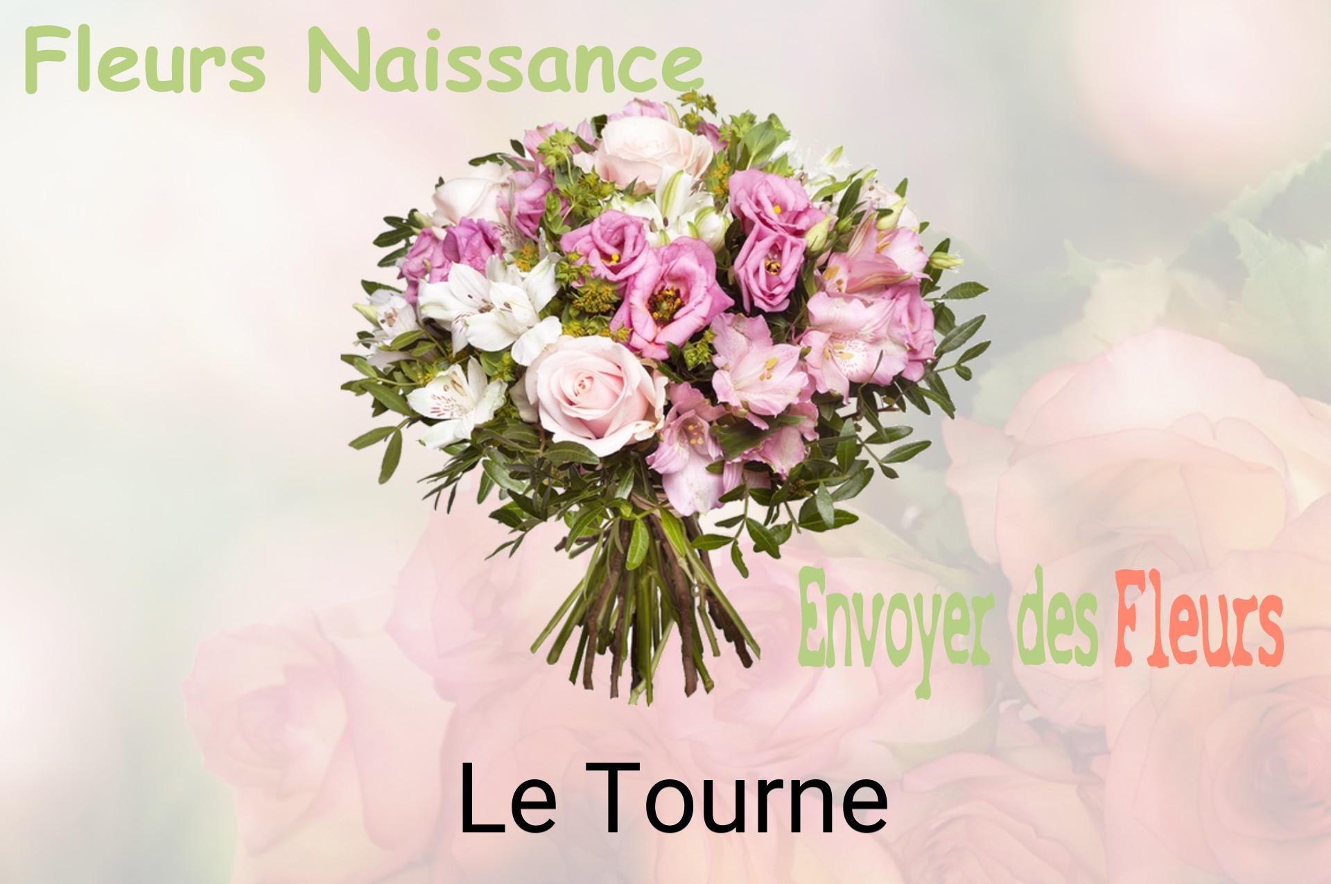 Bouquet de fleurs de naissance livré à Le Tourne